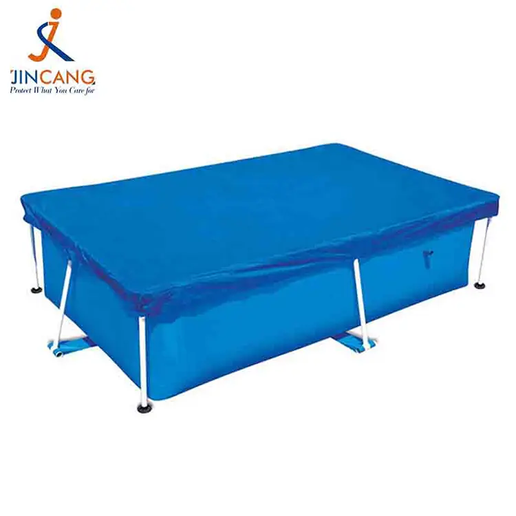 Srebrna niebieska okładka basenu